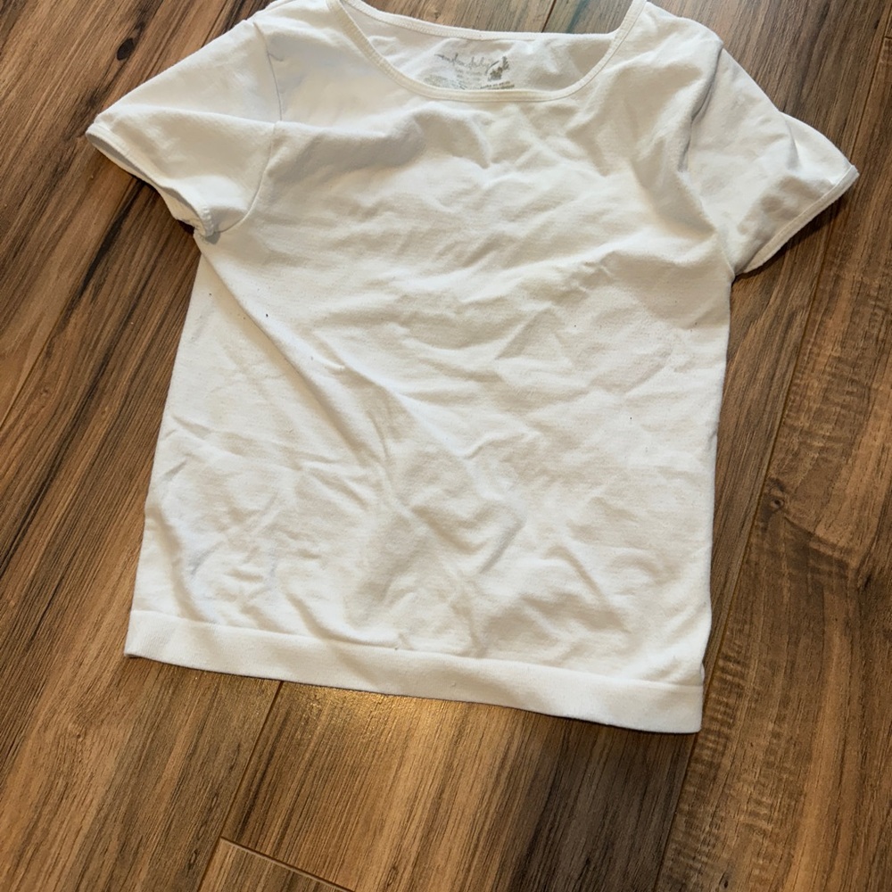 FP Movement White Short Sleeve Top
